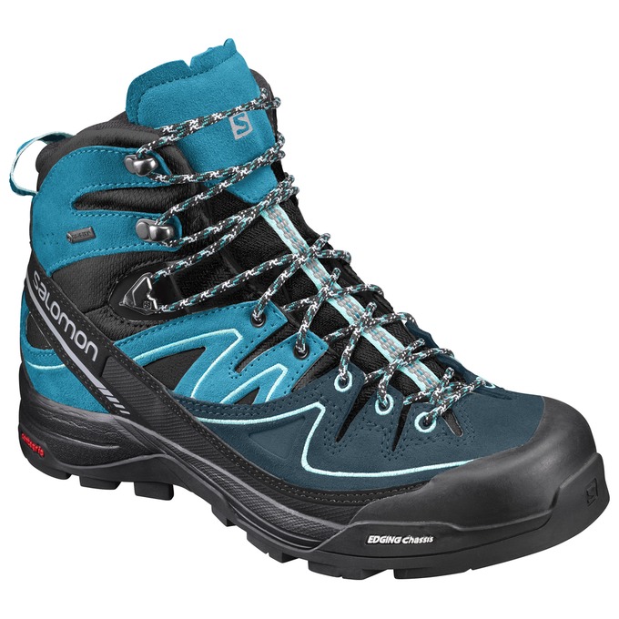 Bottes De Randonnée Salomon Femme Turquoise / Noir - Salomon X ALP MID LTR GTX® W - France (8370-OIS